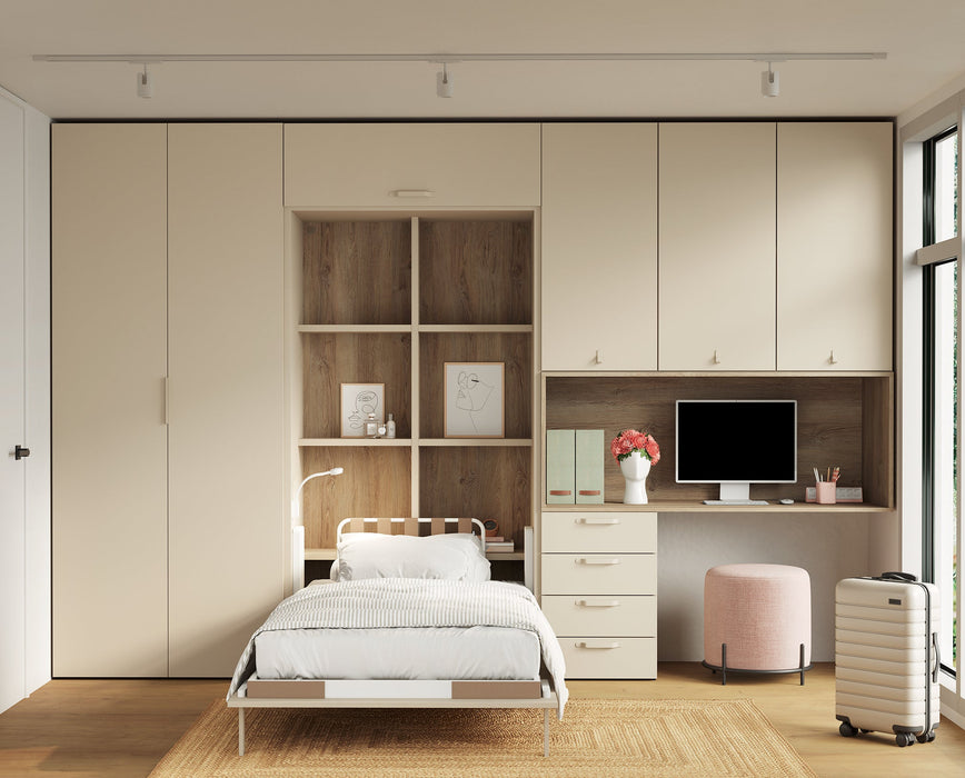 Single Vertical Wall Bed-bedda space Saving Solutions Ireland.