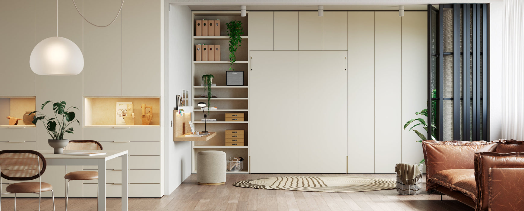 Double Vertical Wall Bed-bedda Space Saving Solutions Ireland.