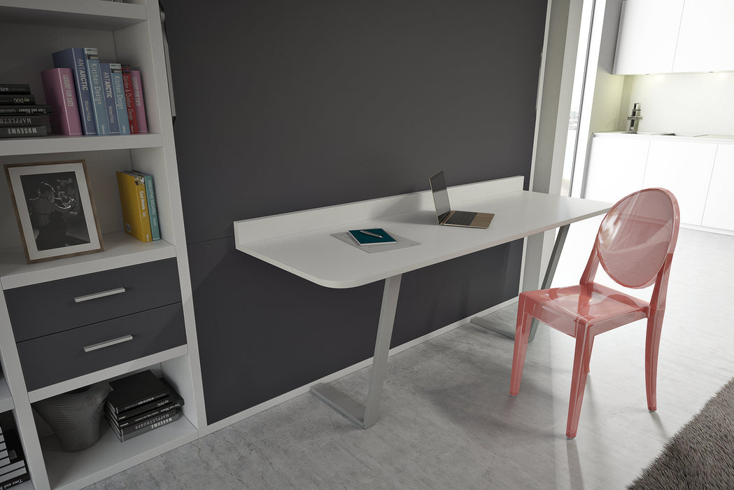 Space King Size Wall Bed with folding table