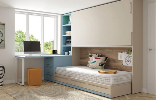 Up Down high sleeper wall bed-bedda