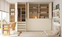 Single Horizontal Wall Bed with Integrated Wardrobe- bedda