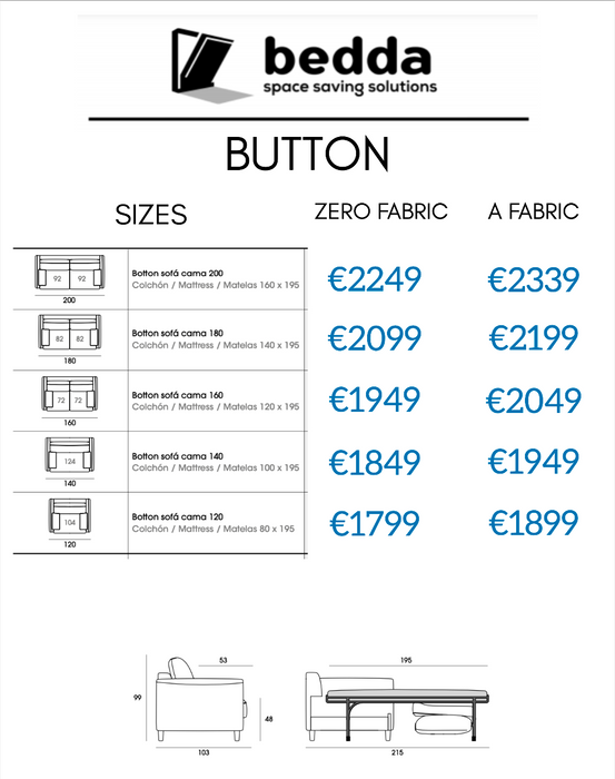 Button Sofa Bed